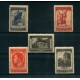 RUSIA 1951 Yv. 1591/5 SERIE COMPLETA DE ESTAMPILLAS NUEVAS CON GOMA 30 euros